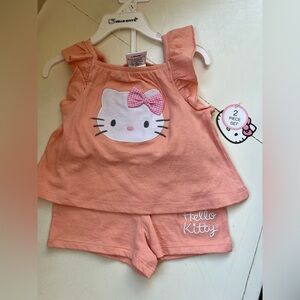Hello Kitty Coral Top and Shorts Set